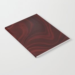 Maroon Swirl Marble Notebook