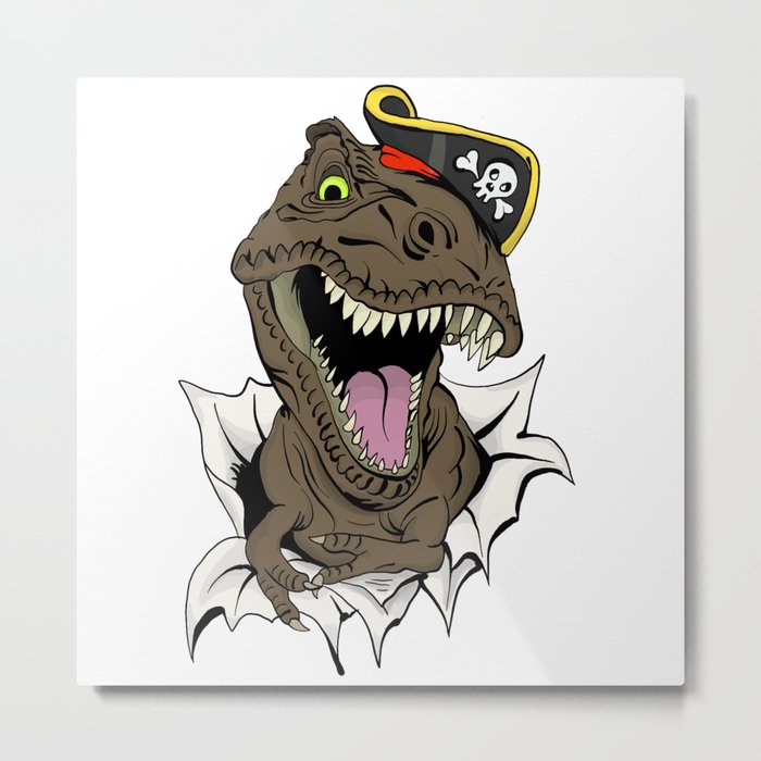 T-Rex - Imma Pirate Metal Print