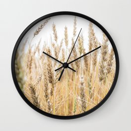 Harvest Wheat Field Wall Clock