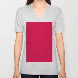 Cherry Velvet V Neck T Shirt