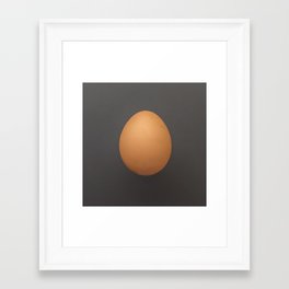 brown egg Framed Art Print