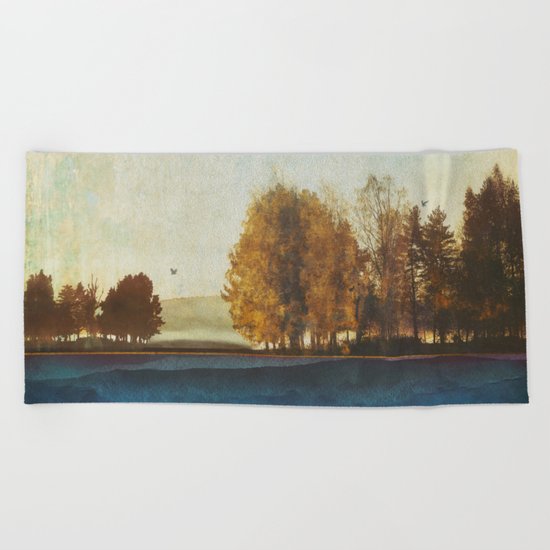 Autumn Afternoon Beach Towel