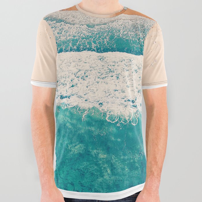 Beach View All Over Graphic Tee