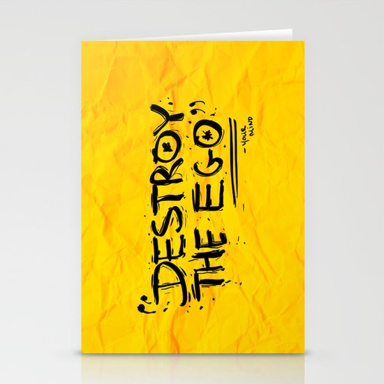 Destroy the Ego Stationery Cards