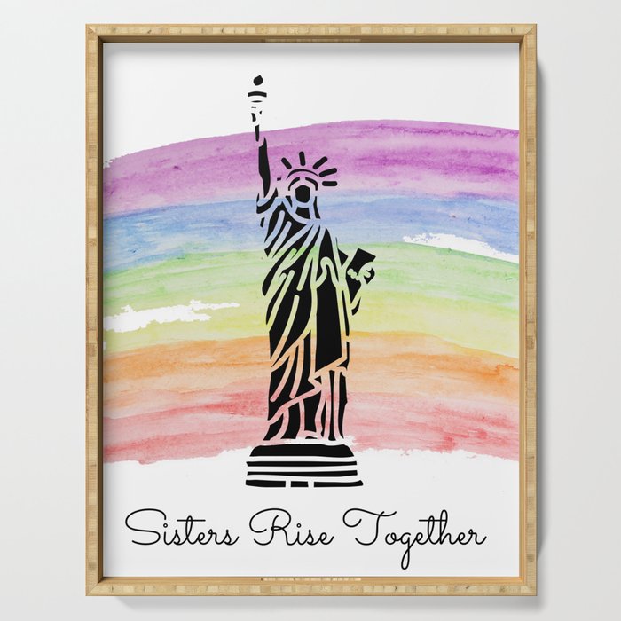 Sisters Rise Together - Rainbow Serving Tray