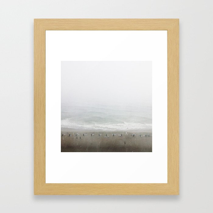 Shoreline Stormline  Framed Art Print