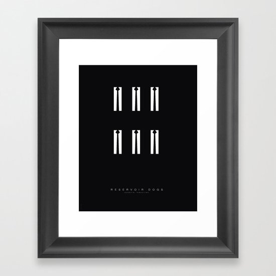 Minimal - Reservoir dogs Framed Art Print