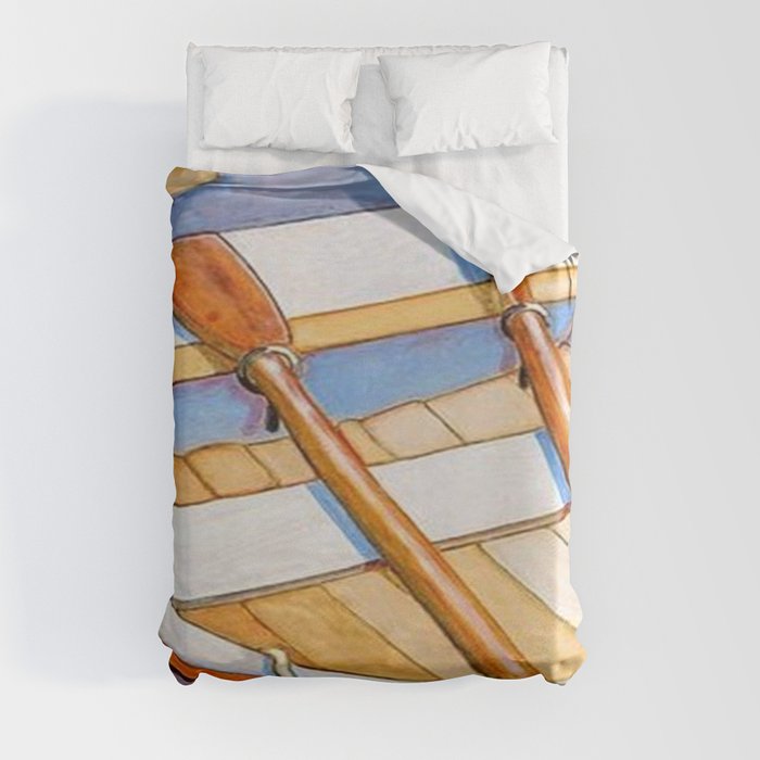 Row Boat Too Duvet Cover
