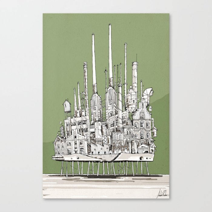 The Old Refinary Canvas Print