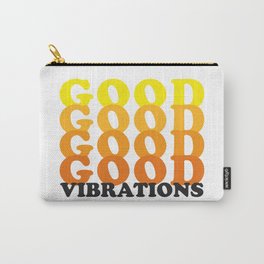 Good Vibrations - Retro Carry-All Pouch | Goodvibes, Digital, Goodvibrations, Graphicdesign 