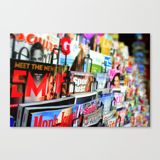 Magazine Stand Canvas Print