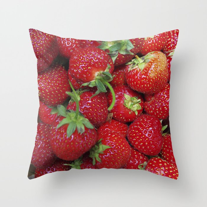 big strawberry pillow