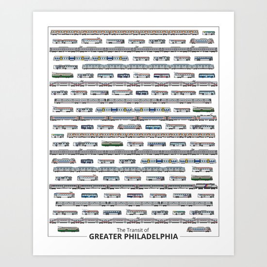 The Transit of Greater Philadelphia Art Print