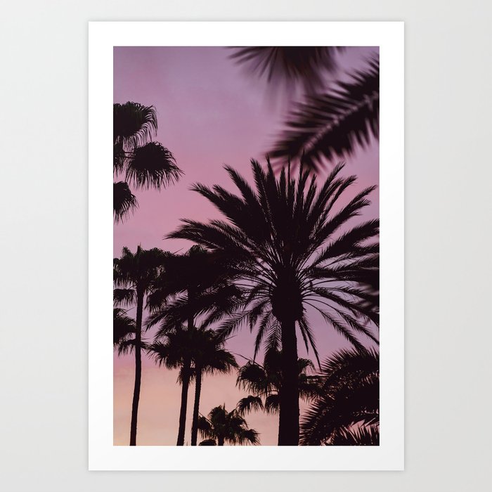 Tropical Vibes Palms Art Print