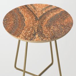 Rust Swirls Side Table