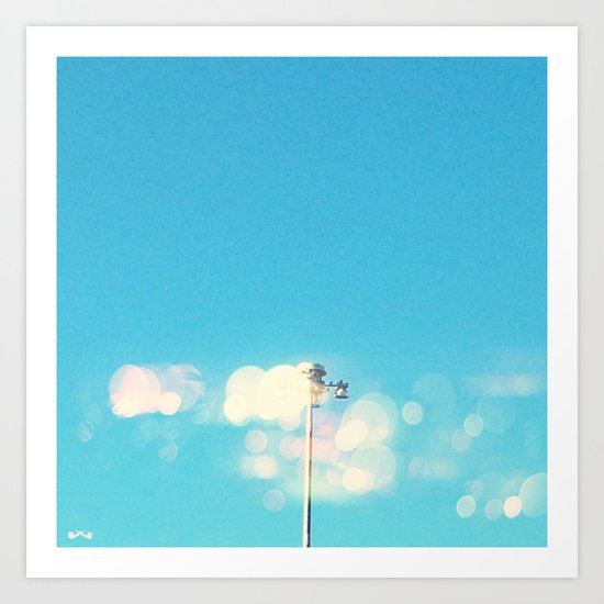 Lamp Light Bokeh. Art Print