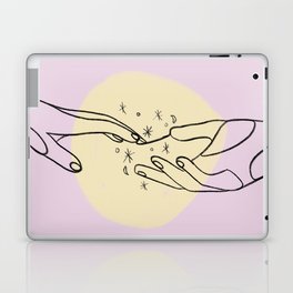 The Spark Between the Touch Of Our Hands Laptop & iPad Skin