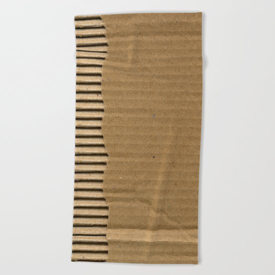 Cardboard Paper Beach Towel