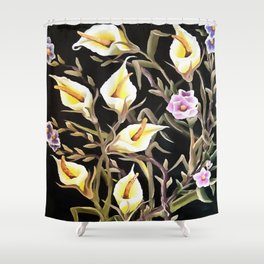 Arum Lily Artistic Floral Design Shower Curtain