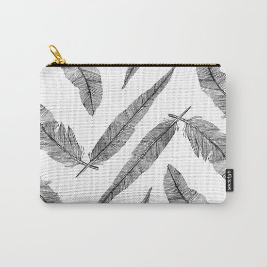 Two Feathers Carry-All Pouch