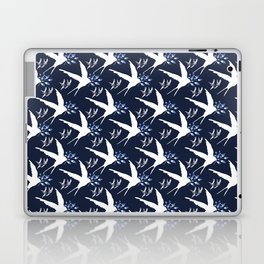 Spring Swallows chinoiserie  Laptop Skin