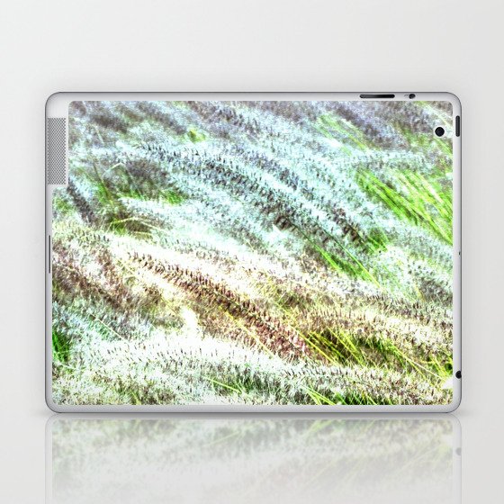 green and white fluffy foliage Laptop & iPad Skin