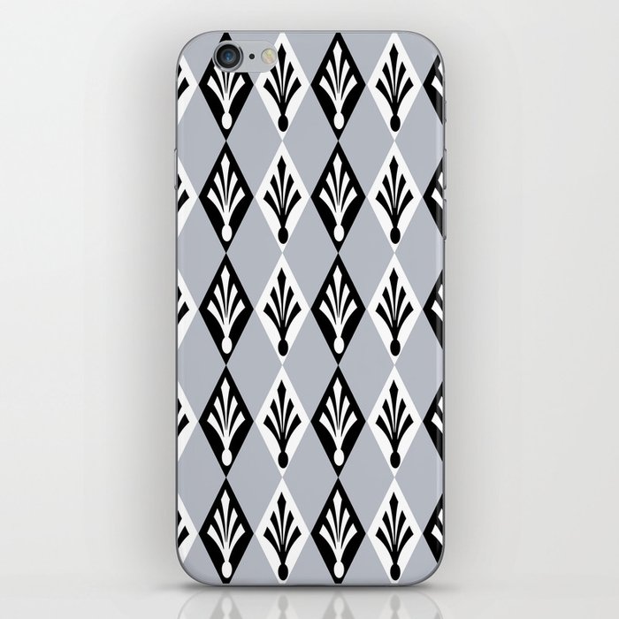 Morning Blue Diamond Argyle Pattern iPhone Skin