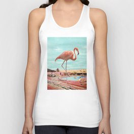 Flamingo on Holiday Tank Top