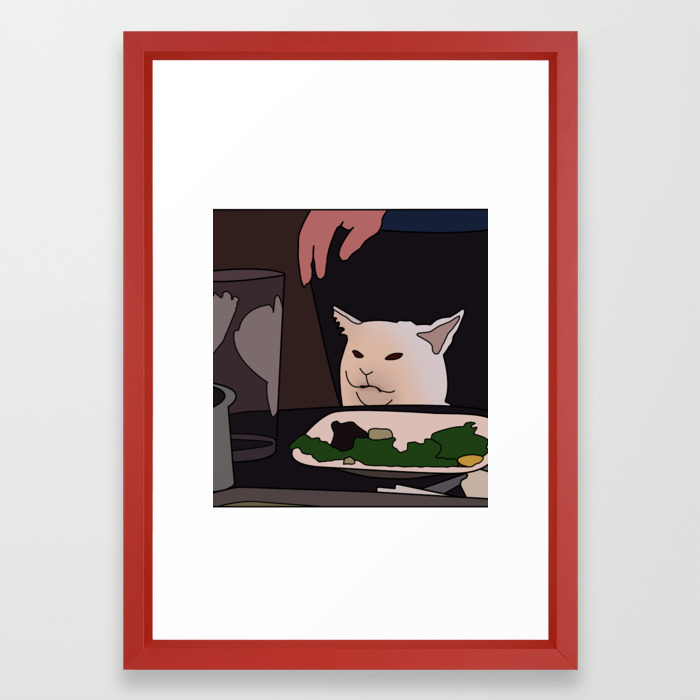 Salad Cat Meme Framed Art Print By Zivile Society6 An element of a culture or system of behavior that may be considered to be passed. salad cat meme framed art print by zivile