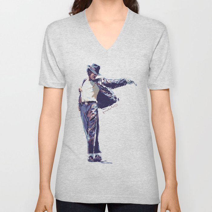 MJ V Neck T Shirt