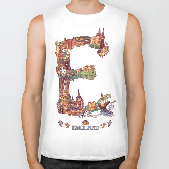 E is for England Biker Tank