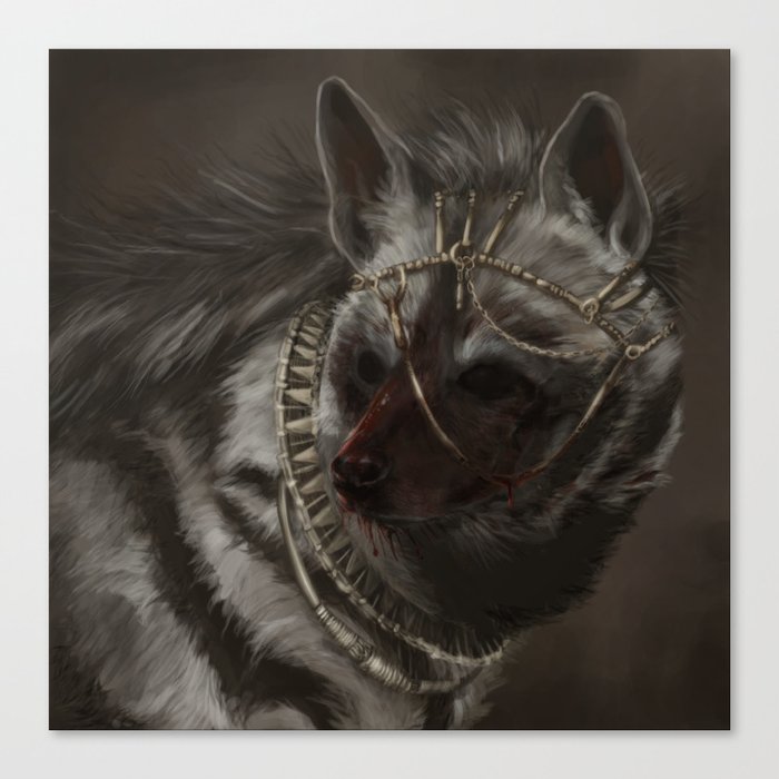 Necrophagy: Striped Hyena Canvas Print