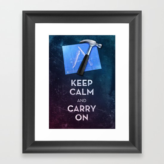 Keep Calm Xcode Framed Art Print