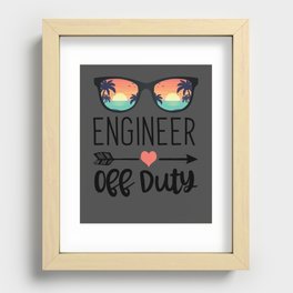 Engineering Gift Sunglass - Engineer Off Duty Recessed Framed Print