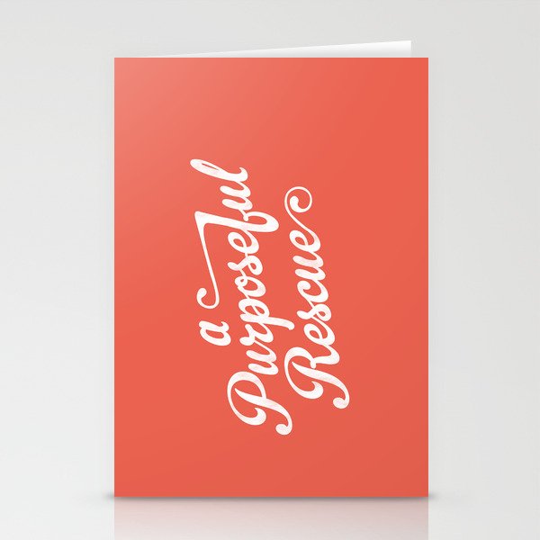 A.P.R. Logo (coral) Stationery Cards