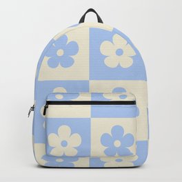 Blue aesthetic floral Danish pastel art Backpack