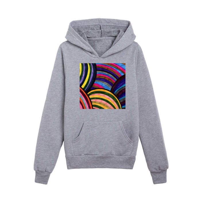 Rainbows All Over The World Kids Pullover Hoodie