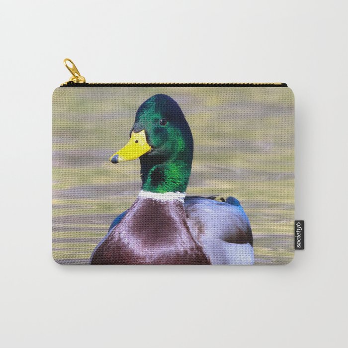 Male Mallard Duck Carry-All Pouch