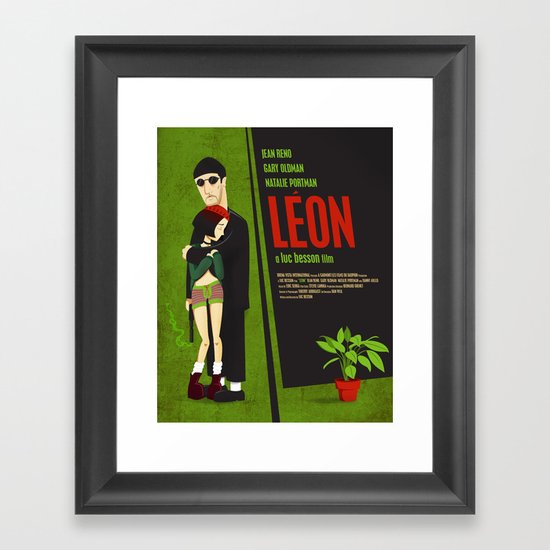 Leon and Mathilda Framed Art Print