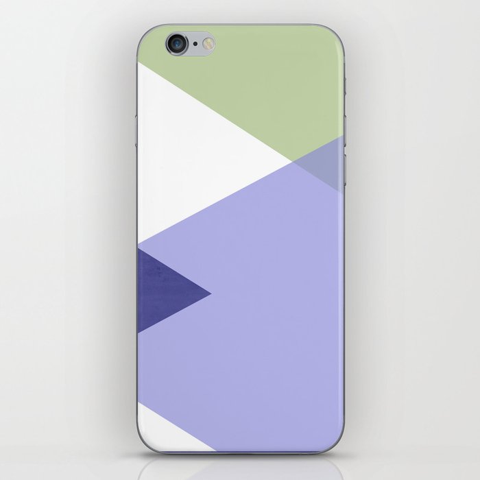 Geometrics - very peri & sage iPhone Skin