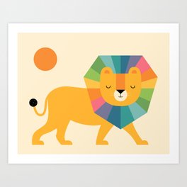 Lion Shine Art Print