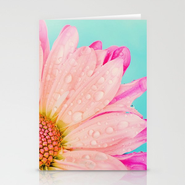 Retro pastel summer daisy Stationery Cards