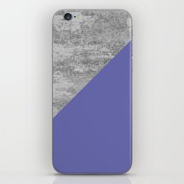 Very Peri 2022 Color Of The Year Violet Blue Periwinkle Concrete II iPhone Skin
