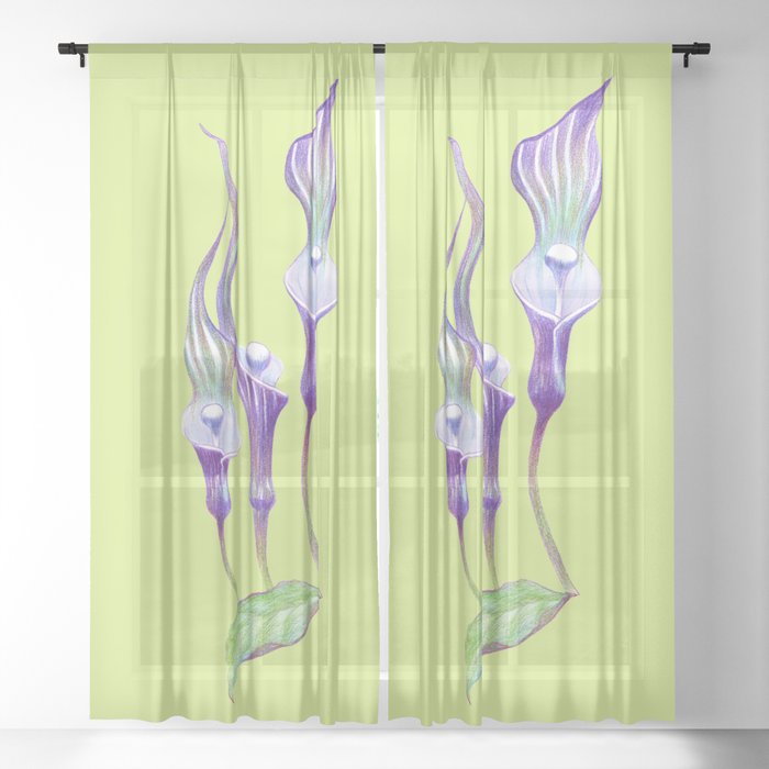 Flower6 Sheer Curtain