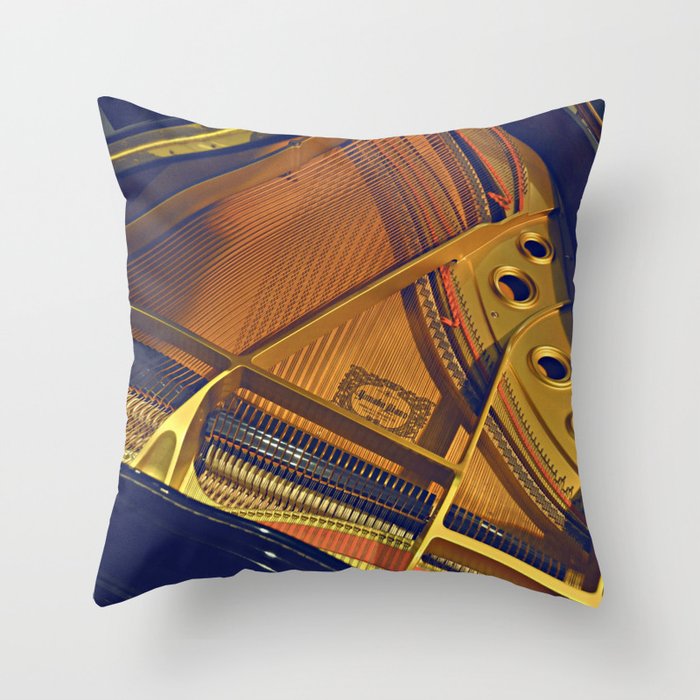 Grand Piano Throw Pillow