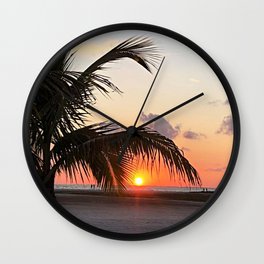 Florida Sunset Wall Clock
