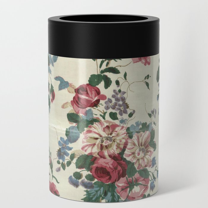 Antique Rose Chintz Pattern Can Cooler