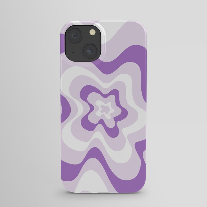 Abstract pattern - purple and white. iPhone Case