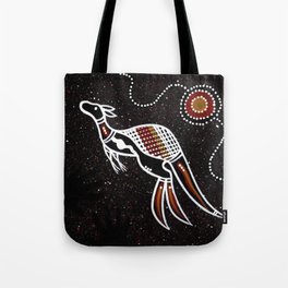 Authentic Aboriginal Art - Kangaroo Tote Bag