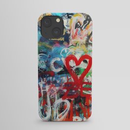 Urban Love Heart Graffiti Wall Art iPhone Case